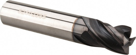 Accupro 95168545 Corner Chamfer End Mill 3/8" Dia, 1/2" LOC, 4 Flute, 0.0150" Chamfer Width, Solid Carbide