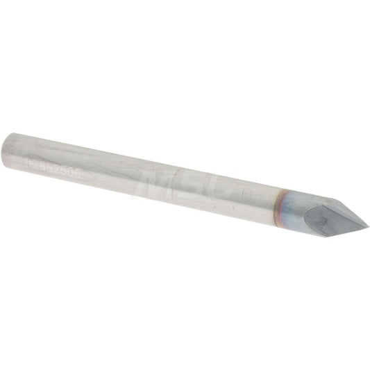 Accupro 2500198 Chamfer Mill 3/16" Dia, 2 Flutes, Solid Carbide