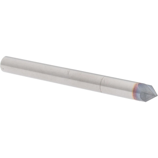 Accupro 2500199 Chamfer Mill 3/16" Dia, 2 Flutes, Solid Carbide