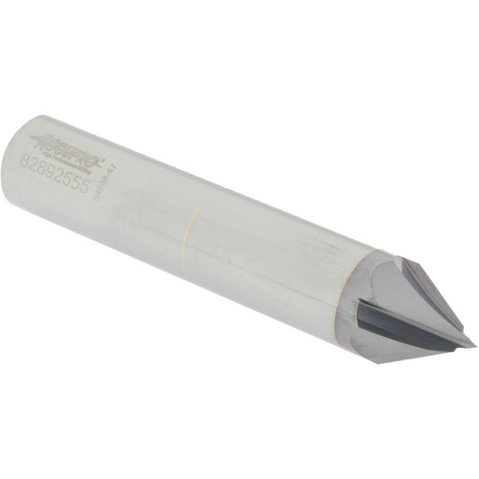 Accupro 2500255 Chamfer Mill 3/4" Dia, 4 Flutes, Solid Carbide