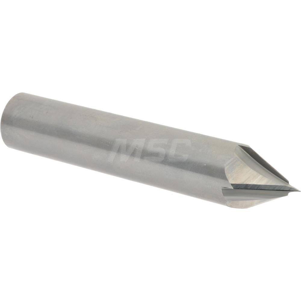 Accupro 2500195 Chamfer Mill 3/4" Dia, 4 Flutes, Solid Carbide