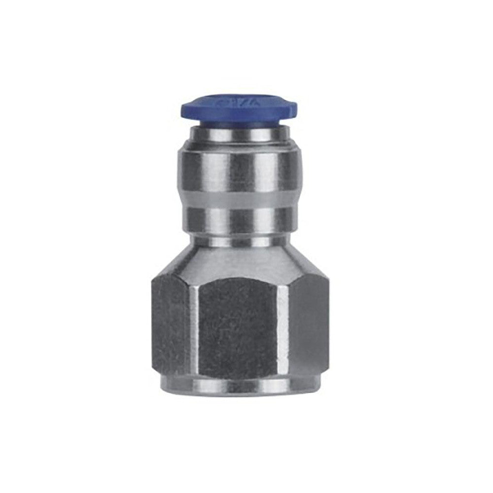 Aignep USA 88030-04-04 Push-to-Connect Tube x FNPT x Tube x Female Fitting Straight, NPTF, 1/4" OD