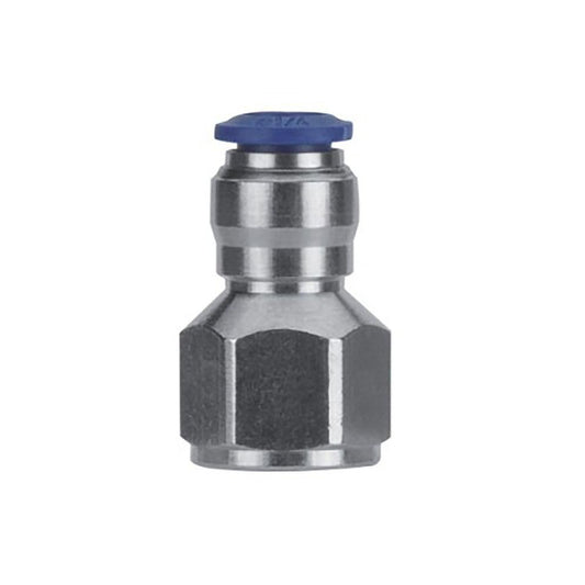 Aignep USA 88030-04-04 Push-to-Connect Tube x FNPT x Tube x Female Fitting Straight, NPTF, 1/4" OD