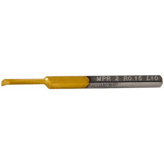 Carmex MPR2R0.15L10 Profile Boring Bar 0.08" Min Bore, 0.39" Max Depth, Right Hand Cut, Micrograin Solid Carbide