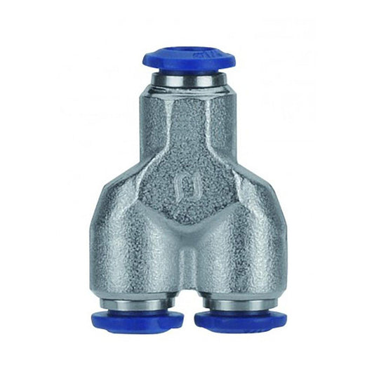 Aignep USA 88310-02 Push-to-Connect Tube x Tube Fitting Union Y, 1/8" OD