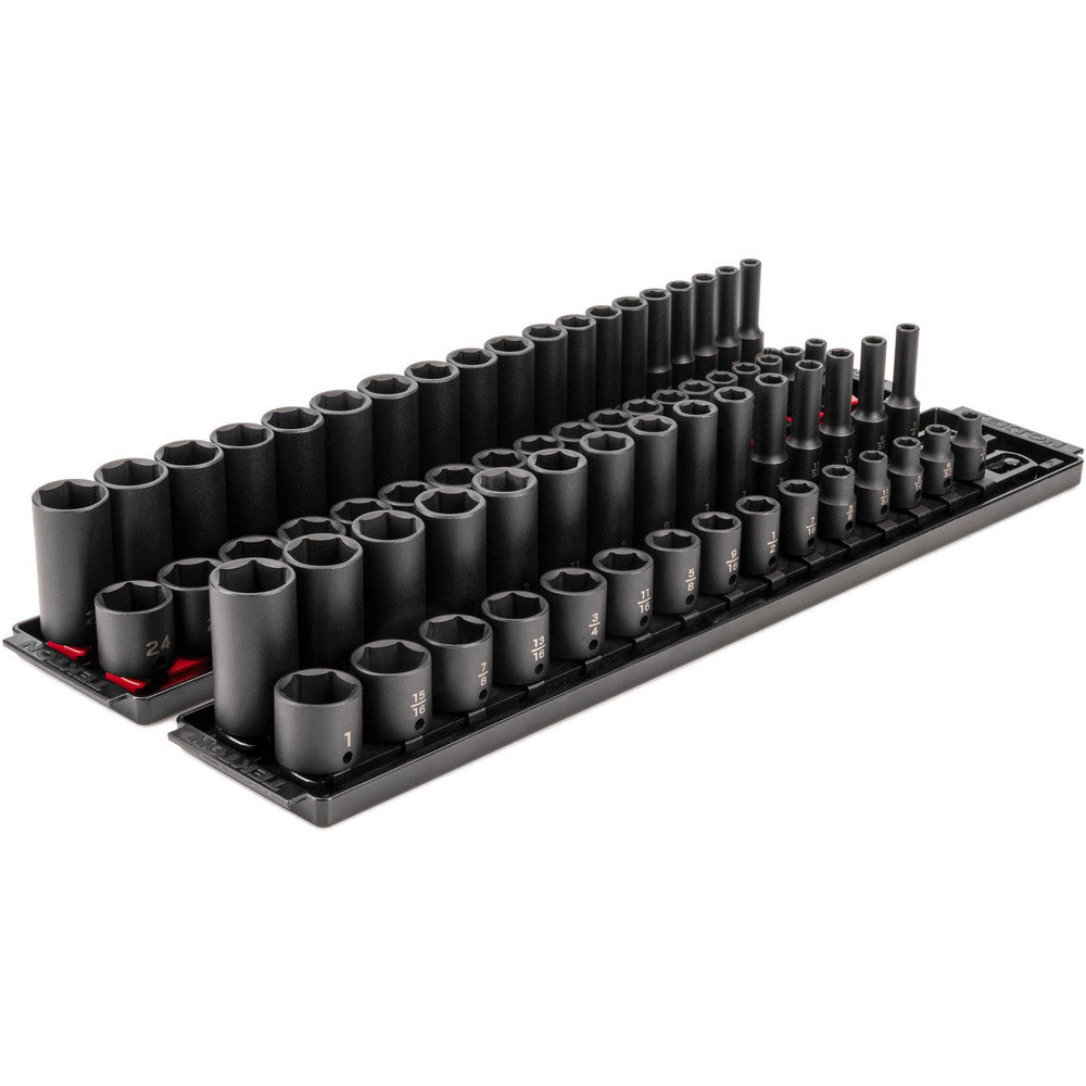 Tekton SID91218 Deep Standard Impact Socket Set Socket Set 68 Pc, 0.25 to 1" Socket