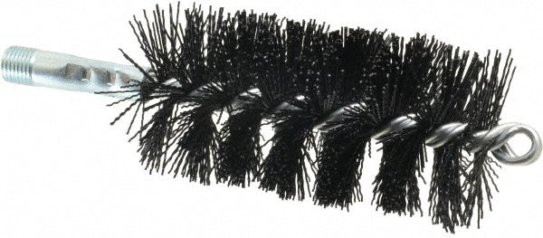 Schaefer Brush 43748 Single Stem/Spiral Tube Brush 2-1/4" Dia, 7-1/4" OAL, Nylon Bristles