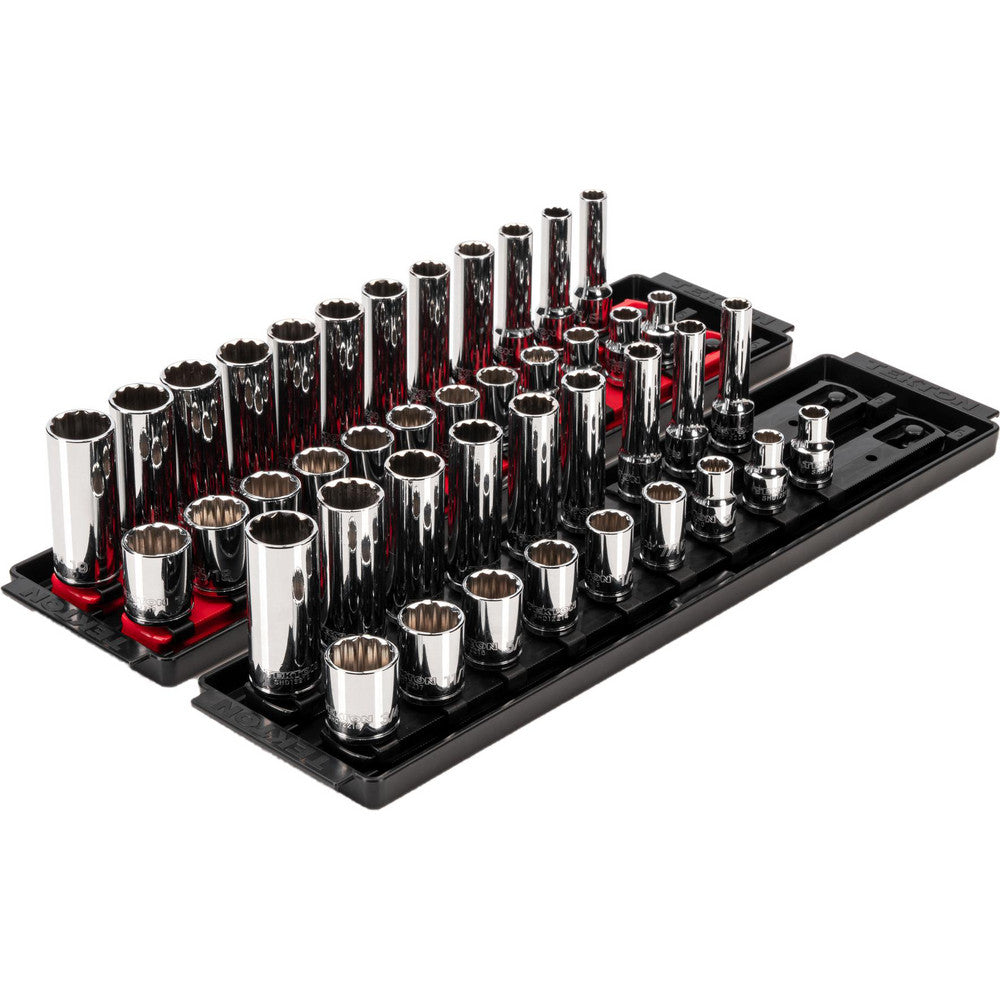 Tekton SHD91219 Socket Sets Set Type Deep Standard  System Of Measurement Imperial  Drive Size (Inch) 3/8  Number Of Points 12  Finish Coating Chrome  Minimum Size (Inch) 5/16