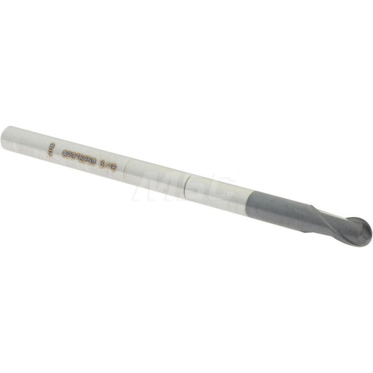 Accupro 82976259 Ball End Mill 0.1875" Dia, 0.1875" LOC, 2 Flute, Solid Carbide