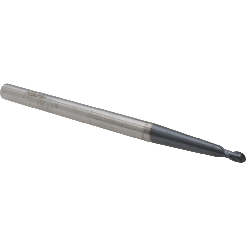 Accupro 82976366 Tapered End Mill 3 deg Angle per Side, 1/8" Small Dia, 1/8" LOC, 2 Flute, Solid Carbide, Ball End