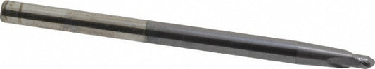 Accupro 82976374 Tapered End Mill 3 deg Angle per Side, 3/16" Small Dia, 3/16" LOC, 2 Flute, Solid Carbide, Ball End