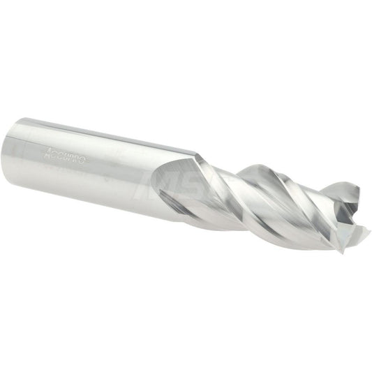 Accupro 82976457 Square End Mill 3/4'' Dia, 1-5/8'' LOC, 3/4'' Shank Dia, 4'' OAL, 3 Flutes, Solid Carbide