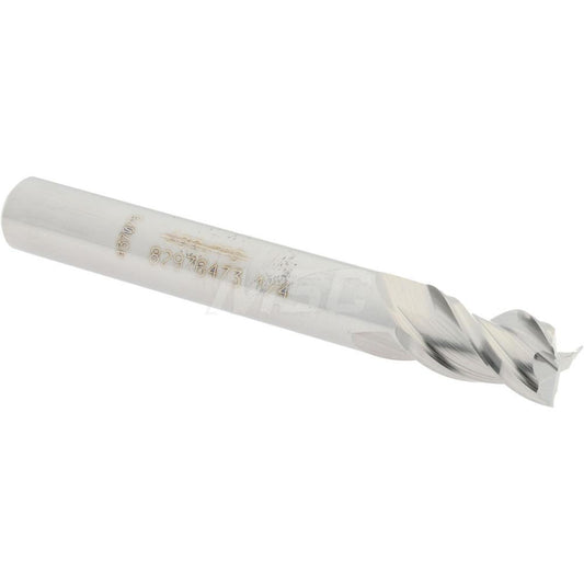 Accupro 82976473 Square End Mill 1/4'' Dia, 3/8'' LOC, 1/4'' Shank Dia, 2'' OAL, 3 Flutes, Solid Carbide