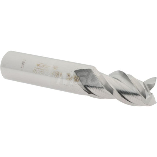 Accupro 82976481 Square End Mill 3/8'' Dia, 5/8'' LOC, 3/8'' Shank Dia, 2'' OAL, 3 Flutes, Solid Carbide