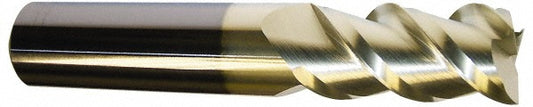 Accupro 82976614 Square End Mill 5/8'' Dia, 1-1/4'' LOC, 5/8'' Shank Dia, 3-1/2'' OAL, 3 Flutes, Solid Carbide