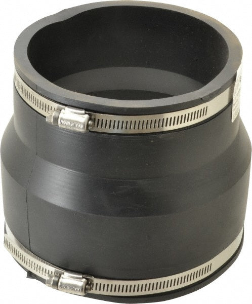 Fernco 1056-65 6 x 5" PVC Flexible Pipe Coupling with Clamp