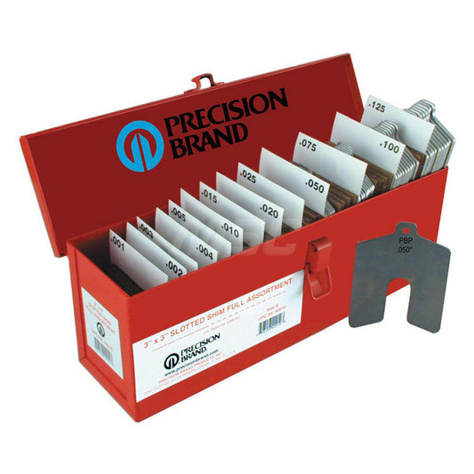 Precision Brand Products 42900 Shim Stock Sets Material Stainless Steel  Number Of Pieces 260  Assortment Thicknesses (Decimal Inch) 0.0010 to 0.1250