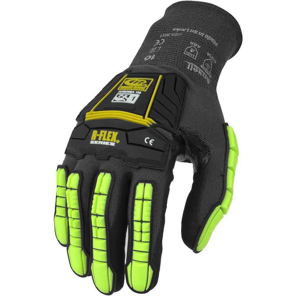 Ringers Gloves 840-09 Work Gloves Large, Nitrile-Coated Nylon & Spandex, General Purpose