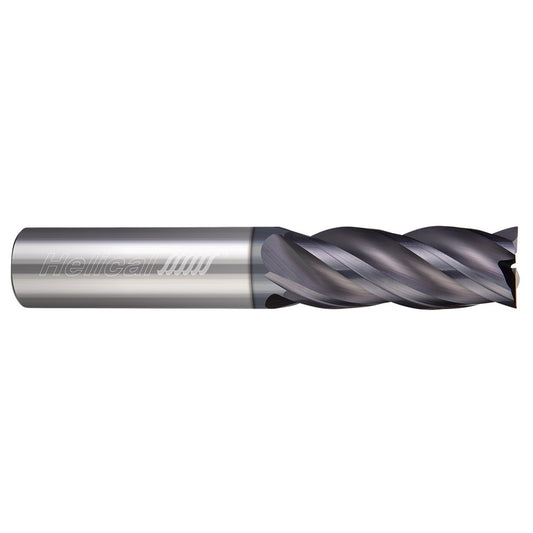 Helical Solutions 30152 Square End Mill 1/4" Dia, 3/4" LOC, 4 Flute, Solid Carbide