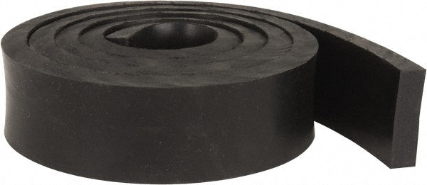 USA Industrials BULK-RS-N40-251 Rubber Strip Neoprene, 1/2" Thick, 2" Wide, 5' Long, Black