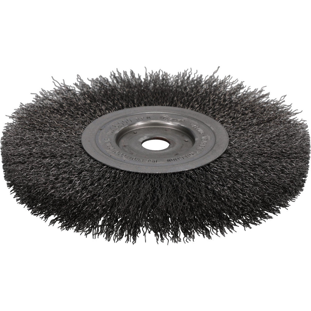 Weiler 01178 Wheel Brush 8" Wheel Dia, 1/2" Face Width, 0.0140" Wire Dia, Crimped