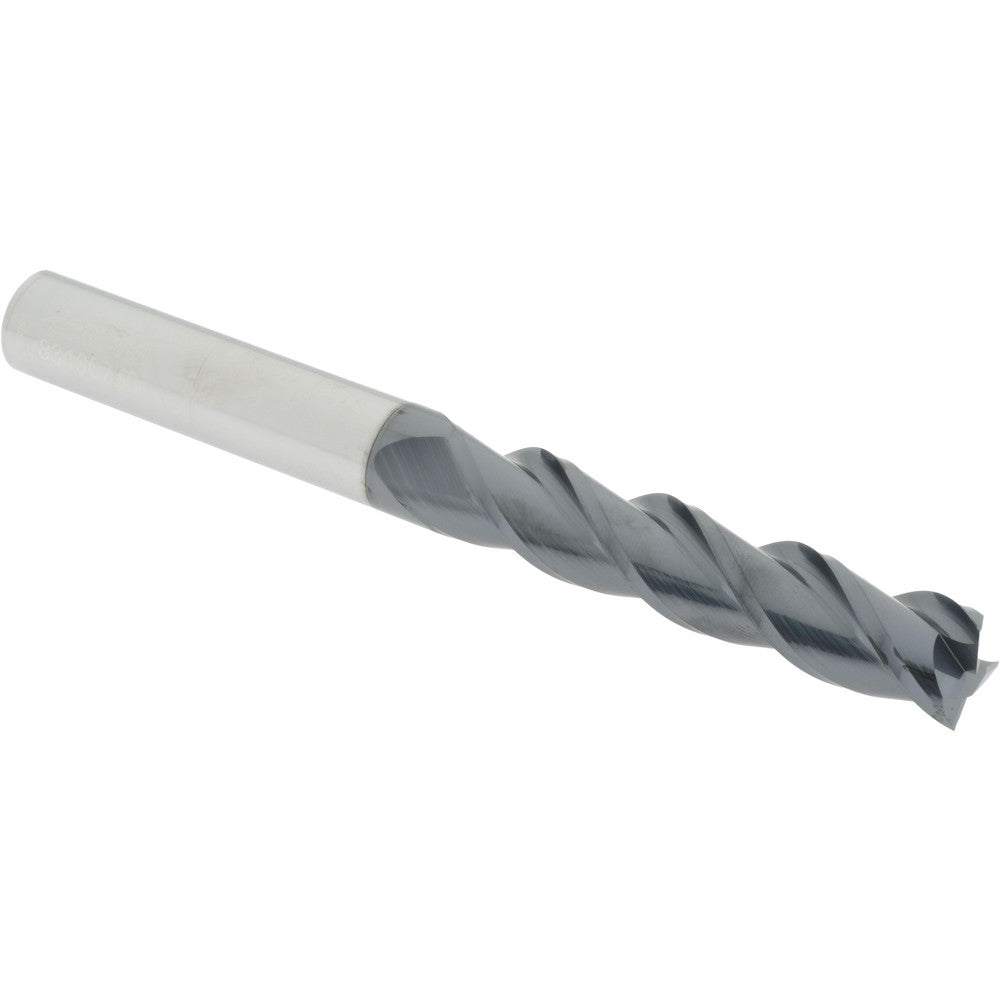 Accupro 83100750 Square End Mill 5/8'' Dia, 3'' LOC, 5/8'' Shank Dia, 6'' OAL, 3 Flutes, Solid Carbide