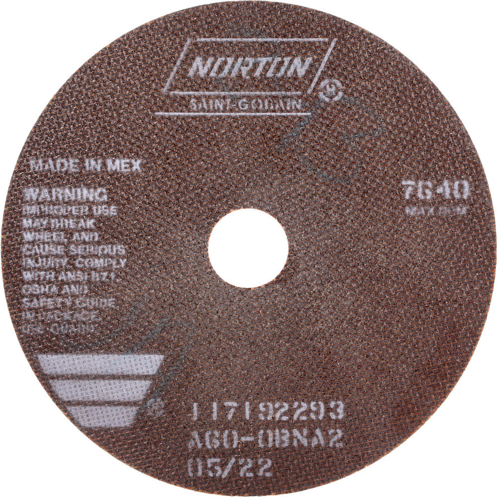 Norton 66253042980 Cutoff Wheel 8" Dia, 0.035" Thick, 1-1/4" Hole, Aluminum Oxide