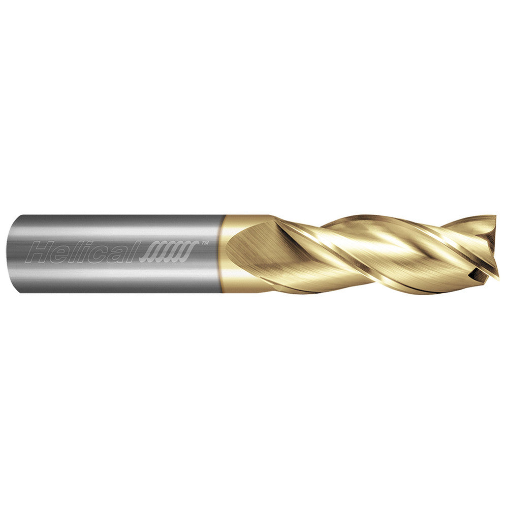 Helical Solutions 01497 Square End Mill 1/2" Dia, 2" LOC, 3 Flute, Solid Carbide