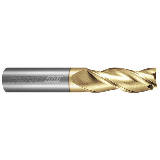 Helical Solutions 01197 Square End Mill 1/4" Dia, 1-1/4" LOC, 3 Flute, Solid Carbide