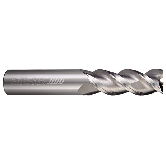 Helical Solutions 03465 Square End Mill 1/2" Dia, 1-1/4" LOC, 3 Flute, Solid Carbide