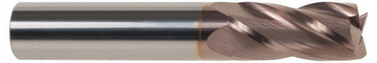 Kyocera SGS Precision Tools 39015 Square End Mill 1/8" Dia, 1/2" LOC, 4 Flute, Solid Carbide