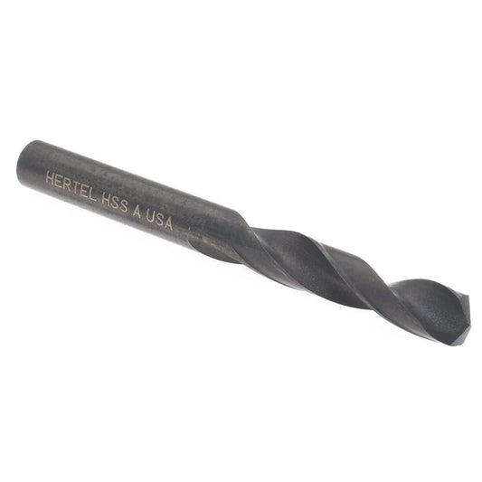Hertel 83238709 Screw Machine Length Drill Bit Letter A, (0.2340) Dia, 135 deg, HSS
