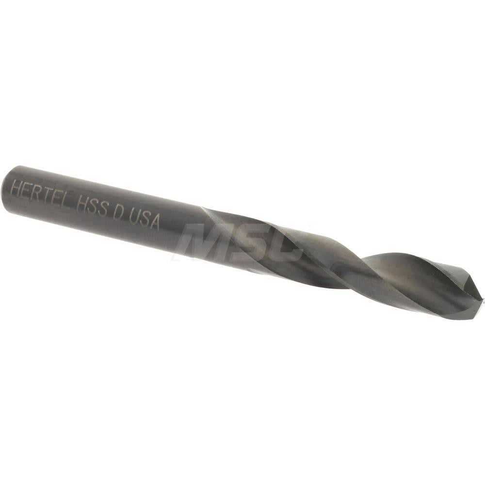 Hertel 83238733 Screw Machine Length Drill Bit Letter D, (0.2460) Dia, 135 deg, HSS
