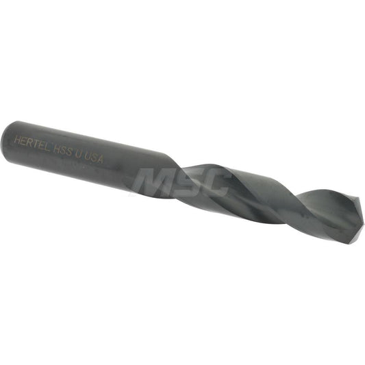 Hertel 83238907 Screw Machine Length Drill Bit Letter U, (0.3680) Dia, 135 deg, HSS