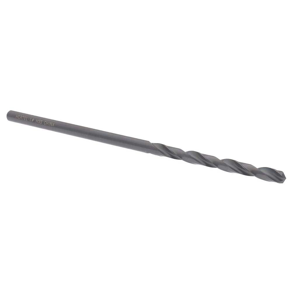 Hertel 906 1 Aircraft Extension Drill Bit #1, 135 &deg Point, High Speed Steel