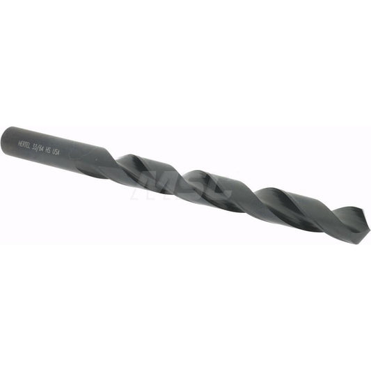 Hertel 83240333 Jobber Length Drill Bit 33/64" Dia, 118 &deg, High Speed Steel