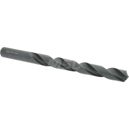 Hertel 83240358 Jobber Length Drill Bit 35/64" Dia, 118 &deg, High Speed Steel