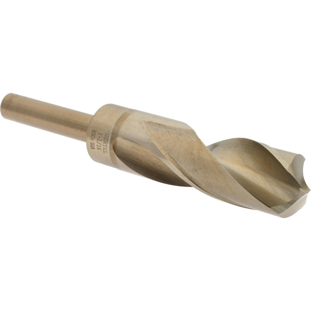 Hertel 83240598 Reduced Shank Drill Bit 1-1/16'' Dia, 1/2'' Shank Dia, 135 °, Cobalt
