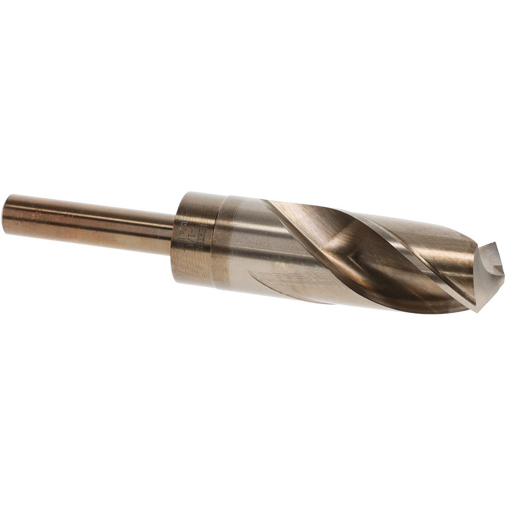 Hertel 83240630 Reduced Shank Drill Bit 1-1/8'' Dia, 1/2'' Shank Dia, 135 °, Cobalt