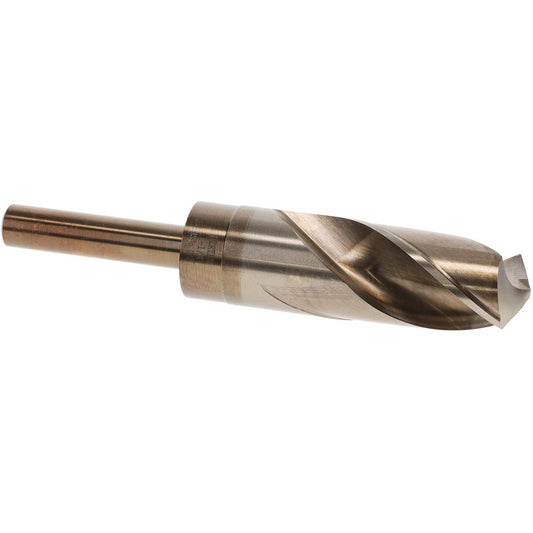 Hertel 83240630 Reduced Shank Drill Bit 1-1/8'' Dia, 1/2'' Shank Dia, 135 °, Cobalt