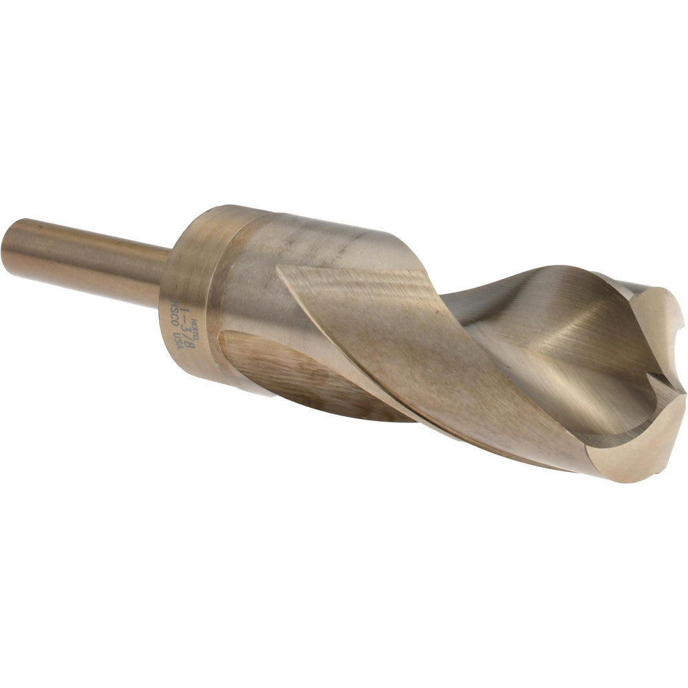 Hertel 83240663 Reduced Shank Drill Bit 1-3/8'' Dia, 1/2'' Shank Dia, 135 °, Cobalt