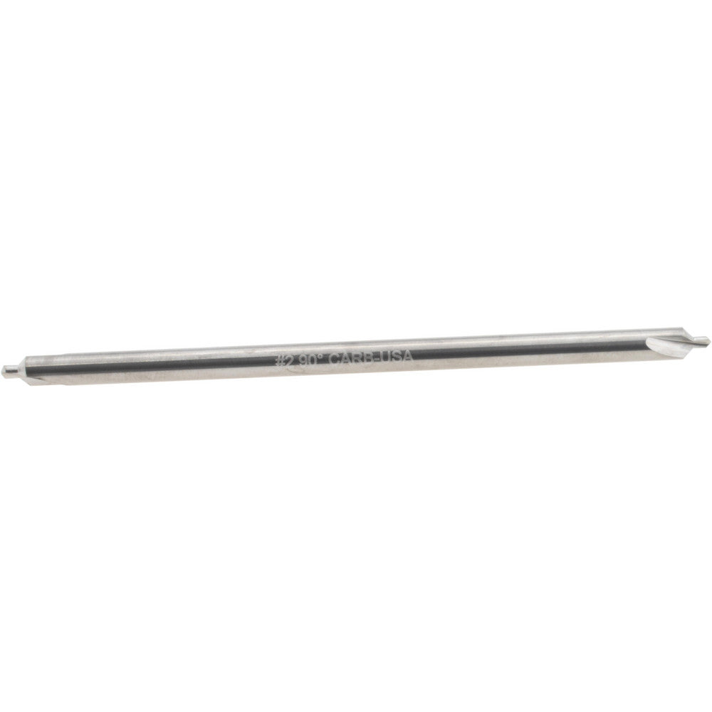 Hertel 300-007002 Combo Drill & Countersink #2, 3/16" Body Dia, 118°, Solid Carbide