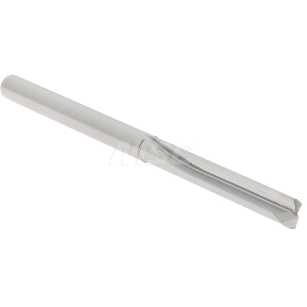Hertel 83246322 Straight-Flute Drill Bit #35, 140 deg Point, Solid Carbide