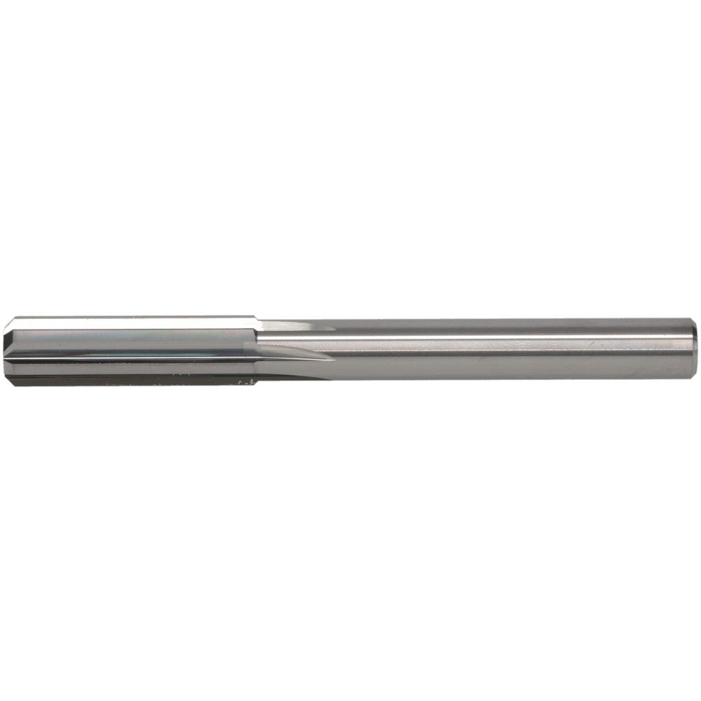 Hertel 83246942 Chucking Reamer Letter T, 3-1/2" OAL, 1-1/4" Flute Length, Straight Flute, Straight-Cylindrical Shank, Solid Carbide