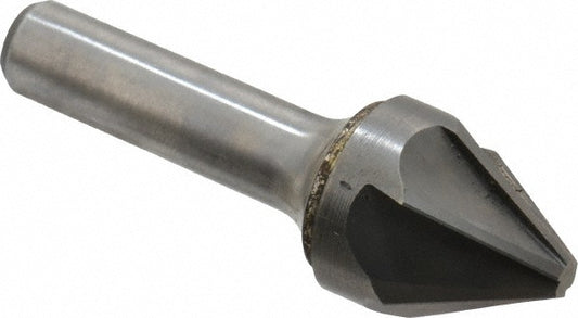 Hertel 336-010050 Countersink 1" Head Dia, 60.00 deg Included Angle, 6 Flute, Solid Carbide, Right Hand Cut