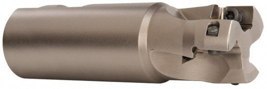 Seco 02694949 1-1/4" Cut Diam, 0.669" Max Depth, 1-1/4" Shank Diam, Weldon Shank, 4.33" OAL, Indexable Square-Shoulder End Mill