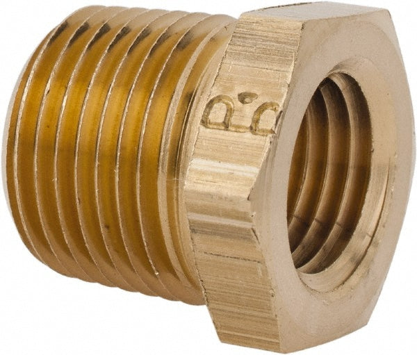 Parker 209P-6-4 Industrial Pipe Bushing 1/4" Female Thread, 3/8" Male Thread, MNPTF x FNPTF