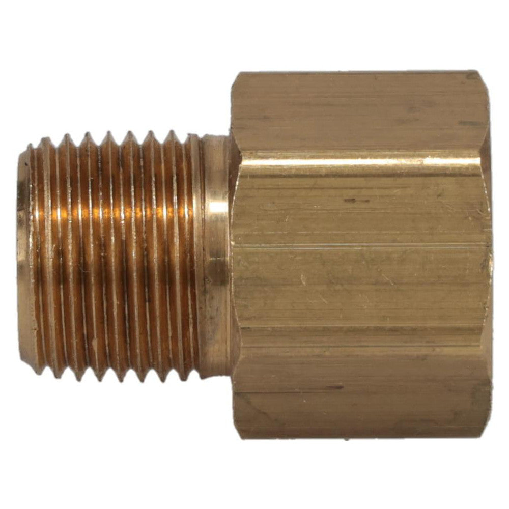 Parker 222P-6-6 Industrial Pipe Adapter 3/8" Female Thread, 3/8" Male Thread, MNPTF x FNPTF