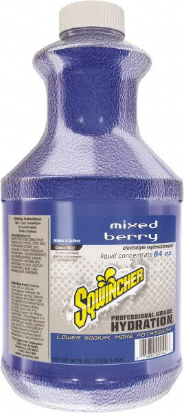 Sqwincher 159030320 Activity Drink 64 oz, Bottle, Mixed Berry, Liquid Concentrate, Yields 5 gal
