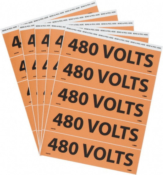 AccuformNMC JL2010O Electrical & Energy Source Label